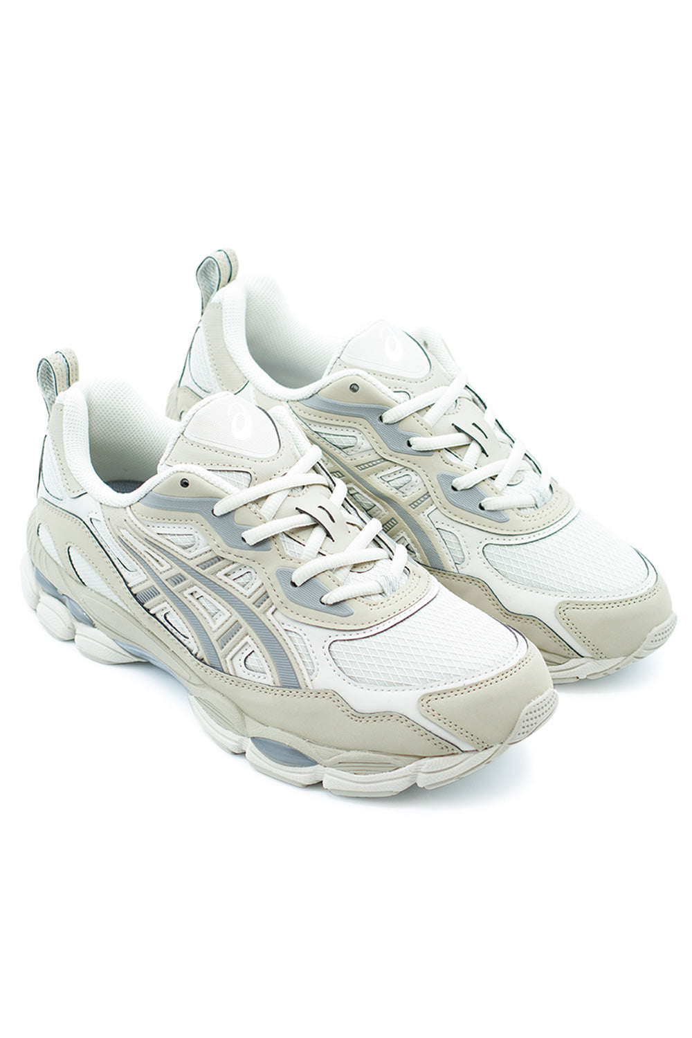 Asics Gel-NYC RGD Smoke Grey Wool – retro-inspired running shoe with layered design, durable leather mesh upper, and cushioned sole.
