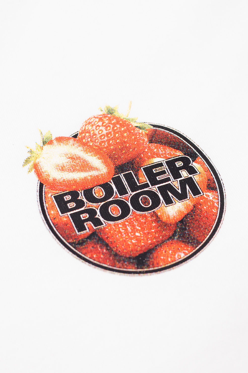 Boiler Room Strawberry Logo T-Shirt White - BONKERS