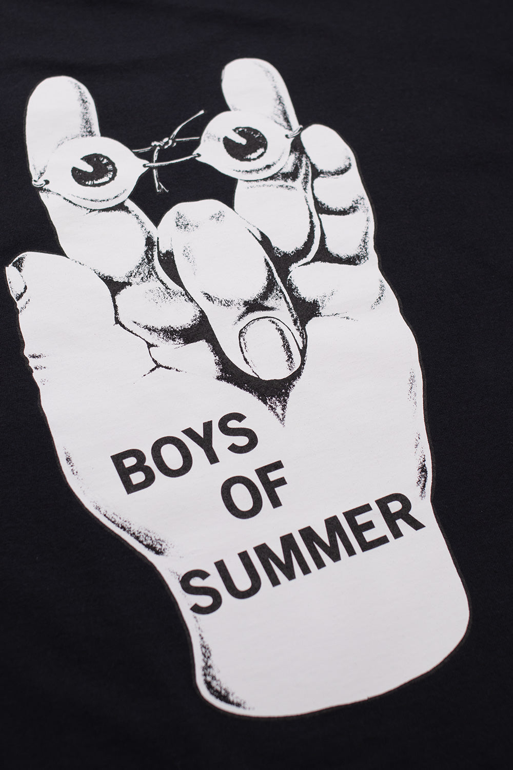 Boys Of Summer Fingers T-Shirt Black – Lässiges T-Shirt mit kreativem Fingers-Print, ideal für coole Sommeroutfits und urbane Skate Styles