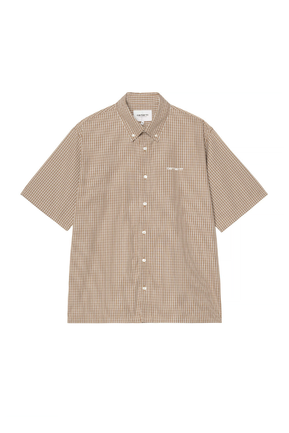 Carhartt WIP S/S Groff Shirt Groff Check / Hamilton Brown - BONKERS