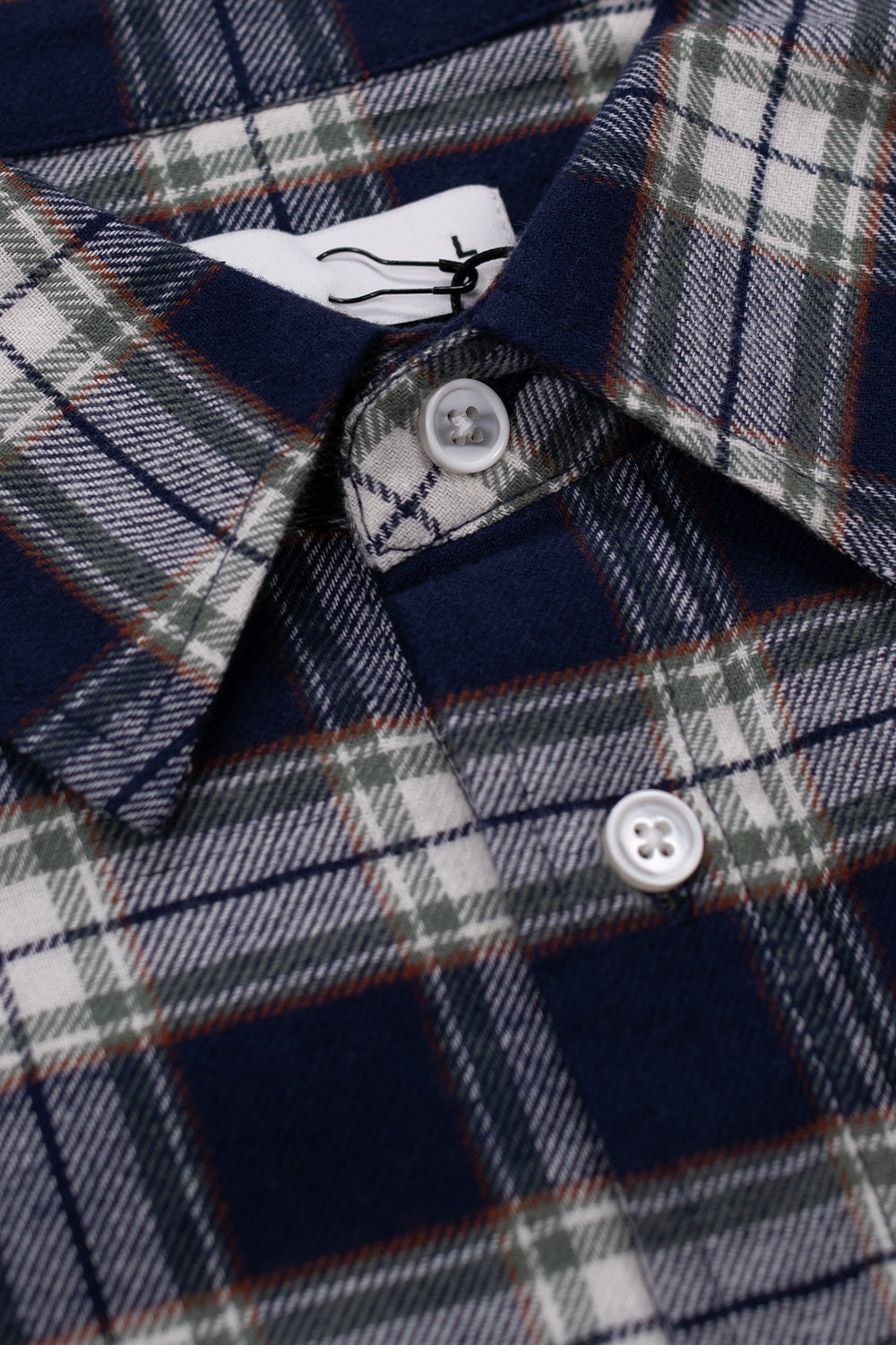 Dancer Flannel Shirt Navy - BONKERS