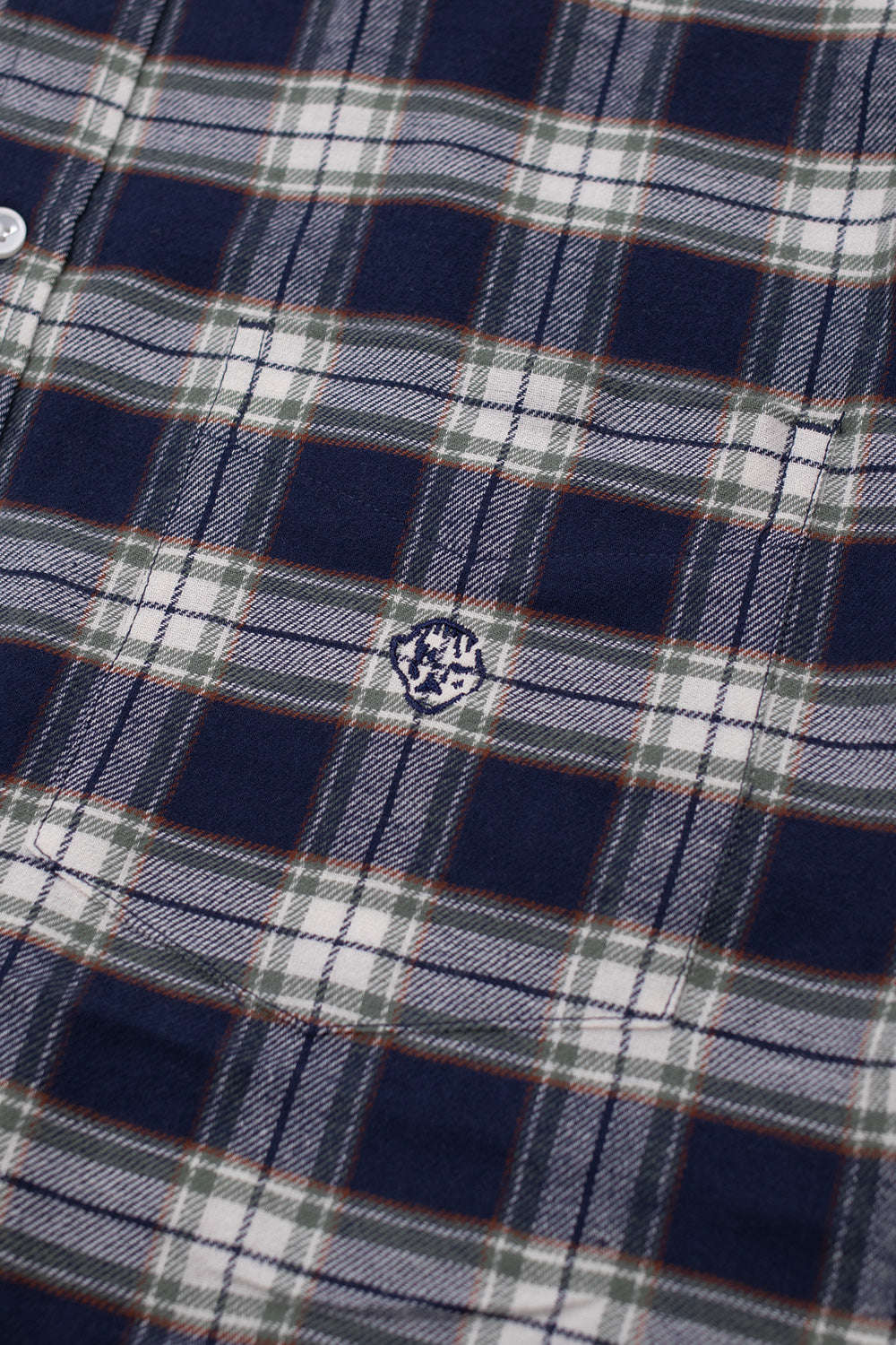 Dancer Flannel Shirt Navy - BONKERS