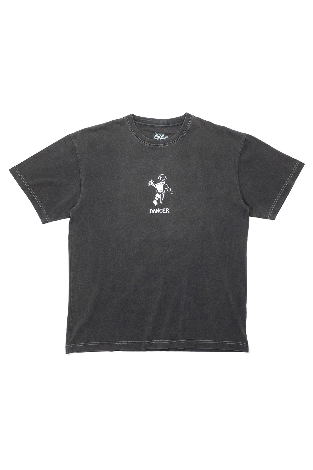 "Dancer OG Logo T-Shirt Schwarz – Stilvolles Shirt mit weißer Naht"