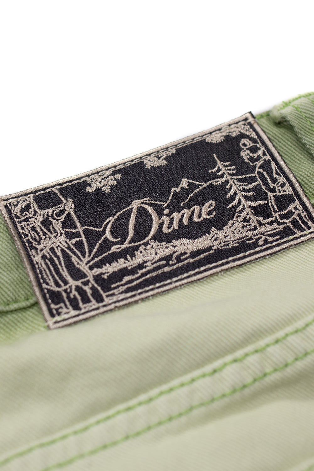 Dime Classic Baggy Denim Pant Matcha - BONKERS
