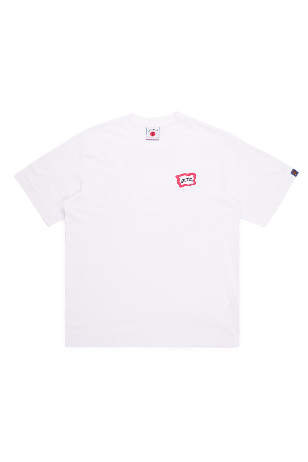 IceCream Roundabout Tee Weiß – Stylisches Skate-T-Shirt mit auffälligem kreisförmigen IceCream-Logo in bunten Farben
