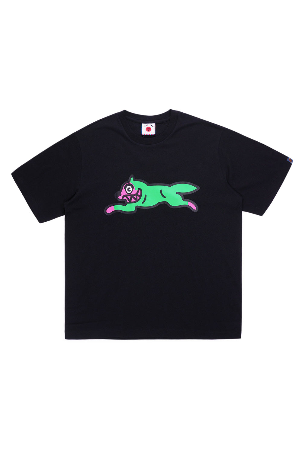 IceCream Running Dog T-Shirt Black – Schwarzes T-Shirt mit ikonischem Running Dog-Logo für einen coolen Streetwear-Look