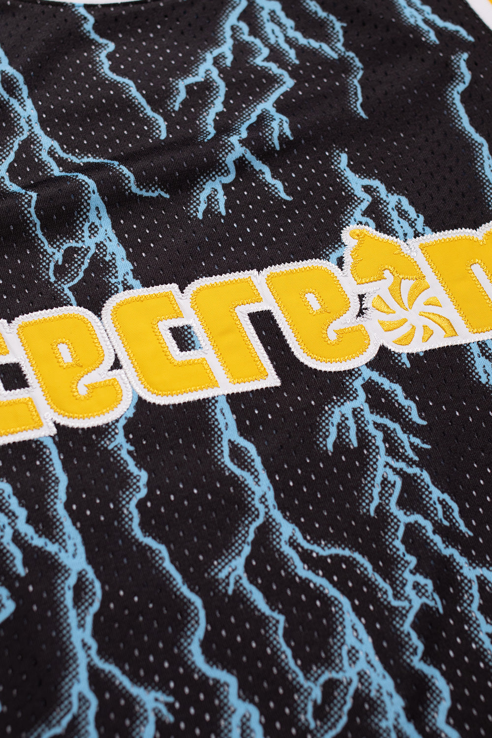 IceCream Soft Serve Lightning Basketball Top Black – Stylisches Basketball-Top mit Lightning-Design und IceCream-Logo für Streetwear-Liebhaber