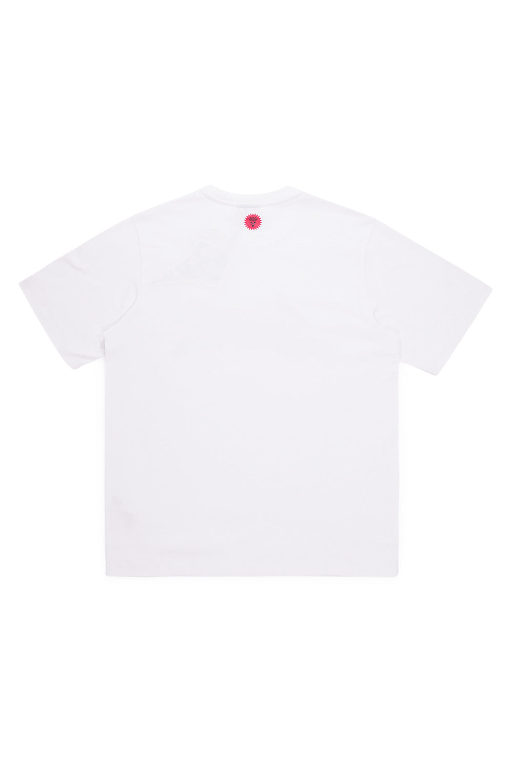Trendy Ice Cream white tee featuring a large Block logo for modern fashion