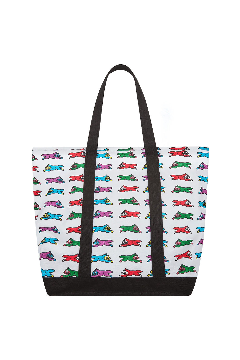 Ice Cream white tote bag featuring the iconic Running Dog graphic for casual street style
