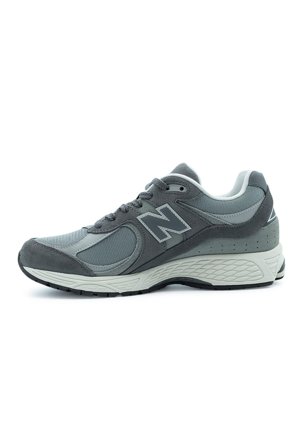 Obere Ansicht des New Balance 2002R Castlerock – Komfortable Passform mit atmungsaktivem Mesh-Design für optimale Luftzirkulation und ganztägige Frische.