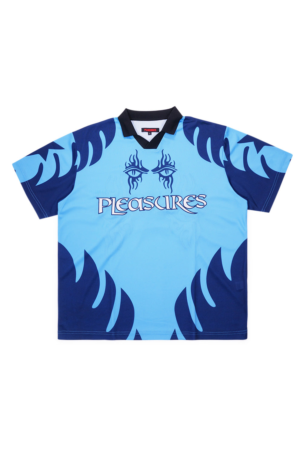 Pleasures Blue Afterlife Soccer Jersey Blue - BONKERS