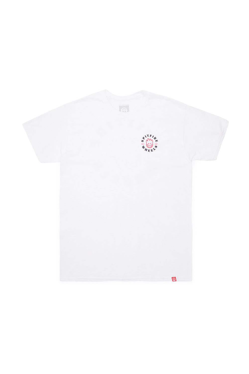"Klassisches weißes T-Shirt von Spitfire Wheels mit Bighead-Grafik"