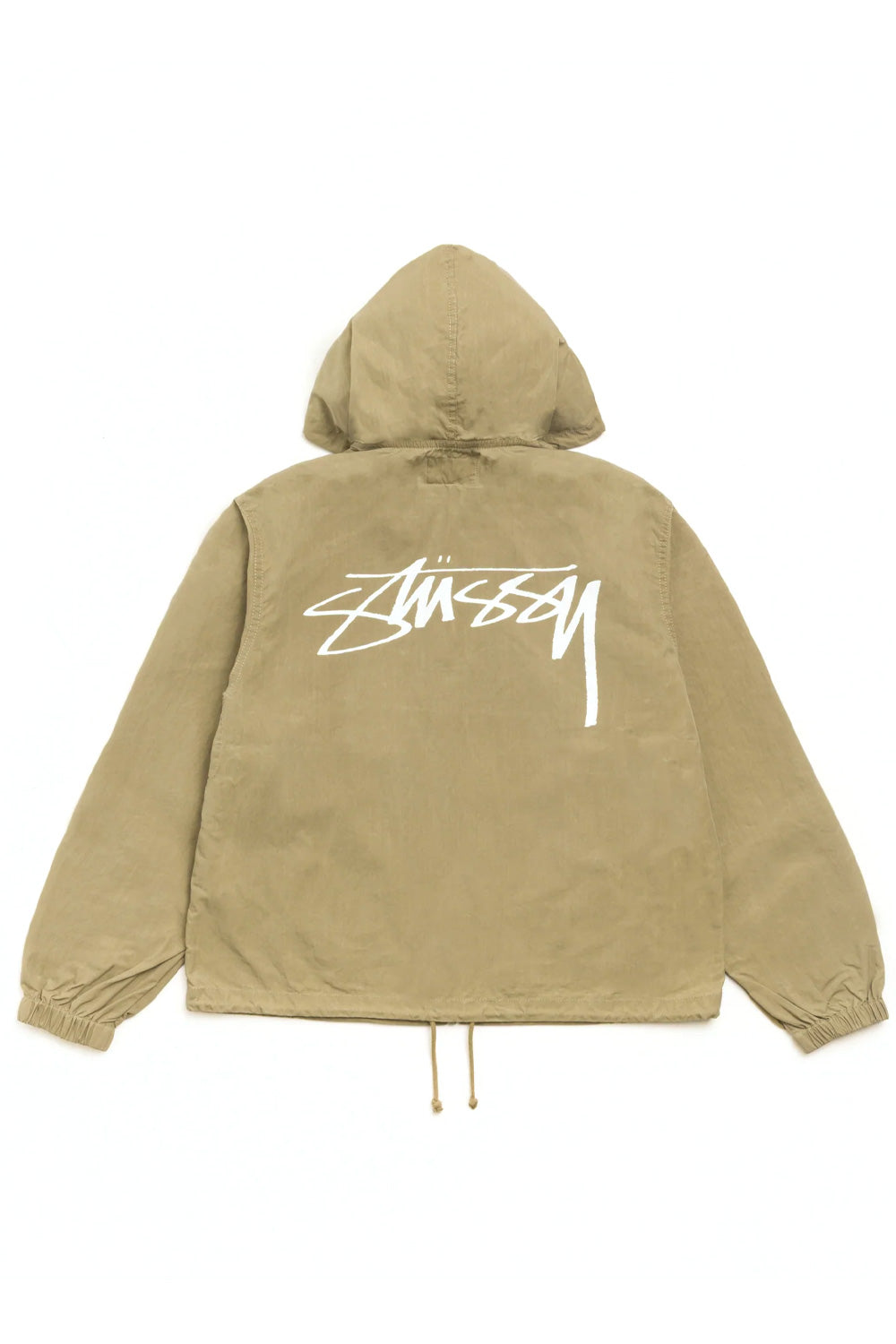 Stüssy Beach Shell Cotton Wax Jacket Olive