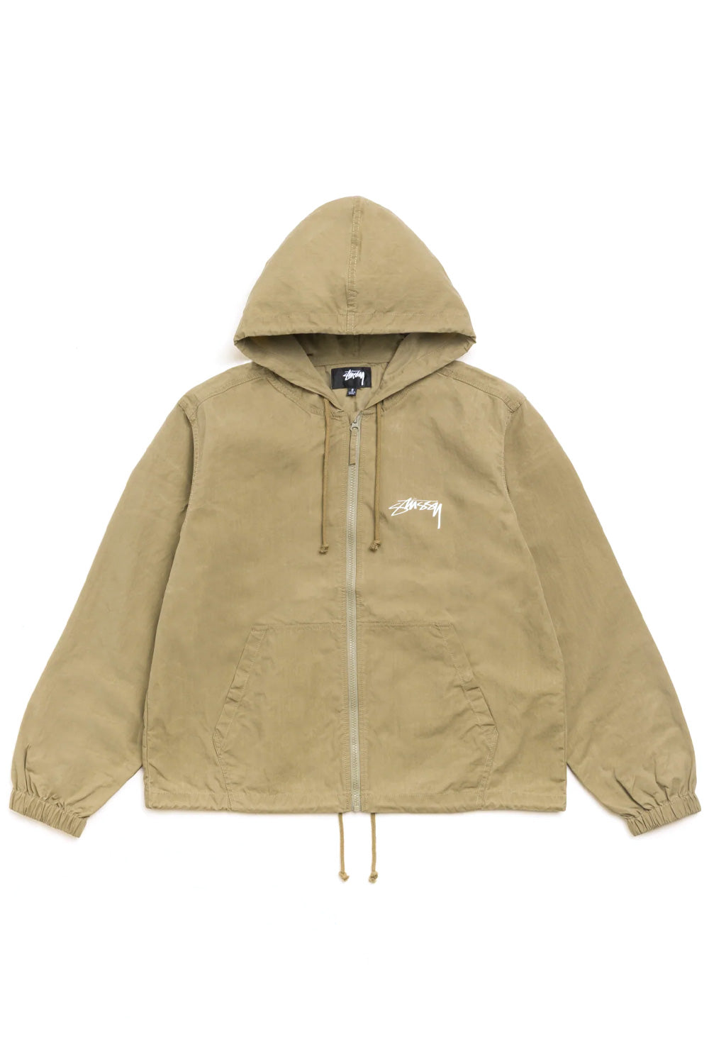 Stüssy Beach Shell Cotton Wax Jacket Olive