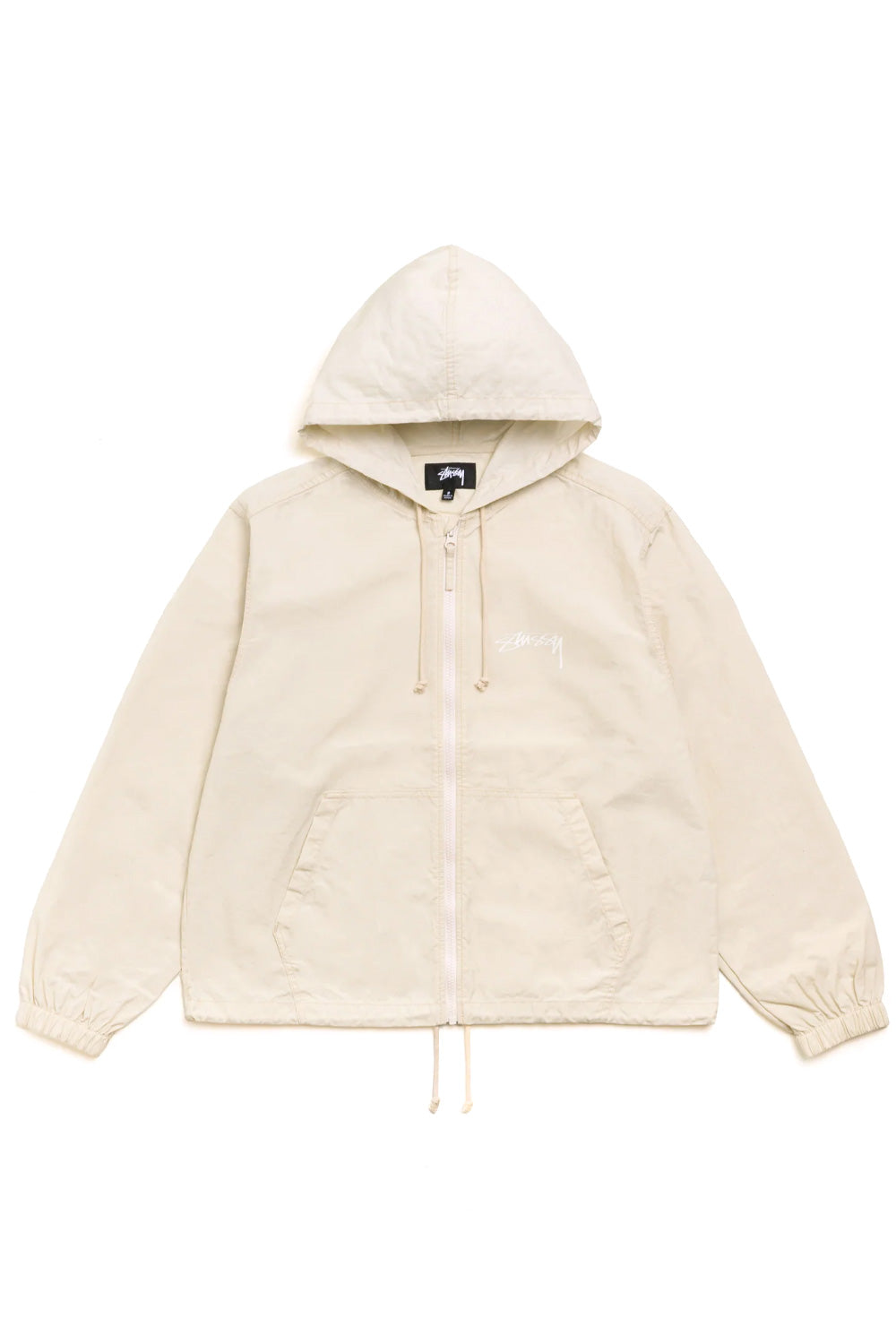 Stüssy Beach Shell Cotton Wax Jacket Stone