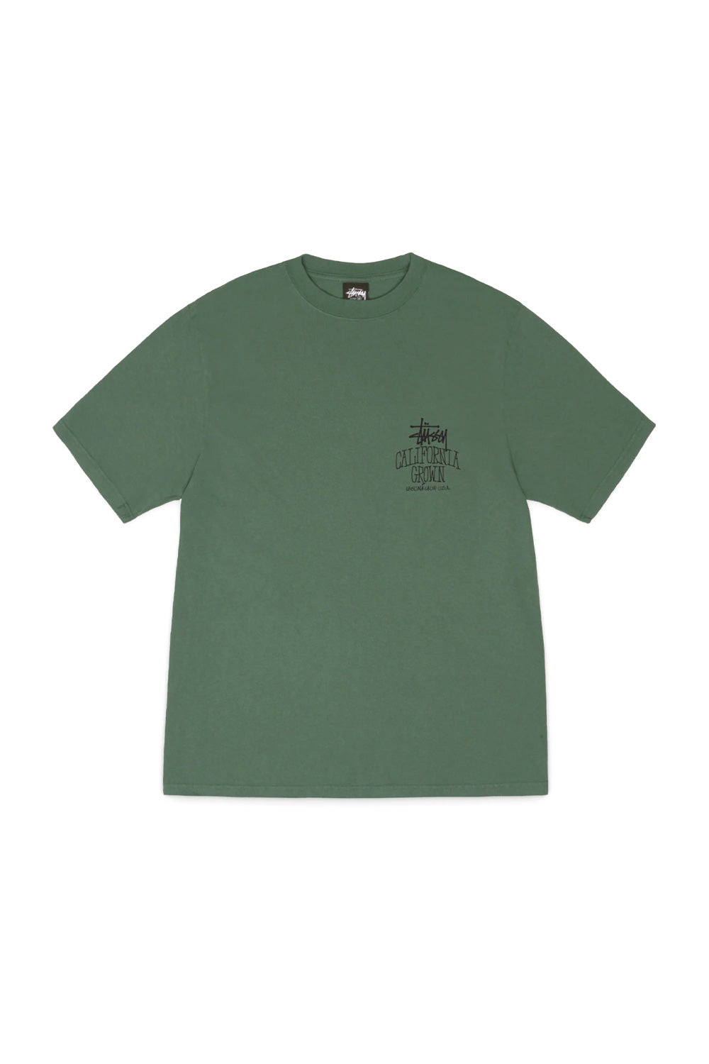 Stüssy Cali Grown Pig. Dyed T-Shirt Pine - BONKERS