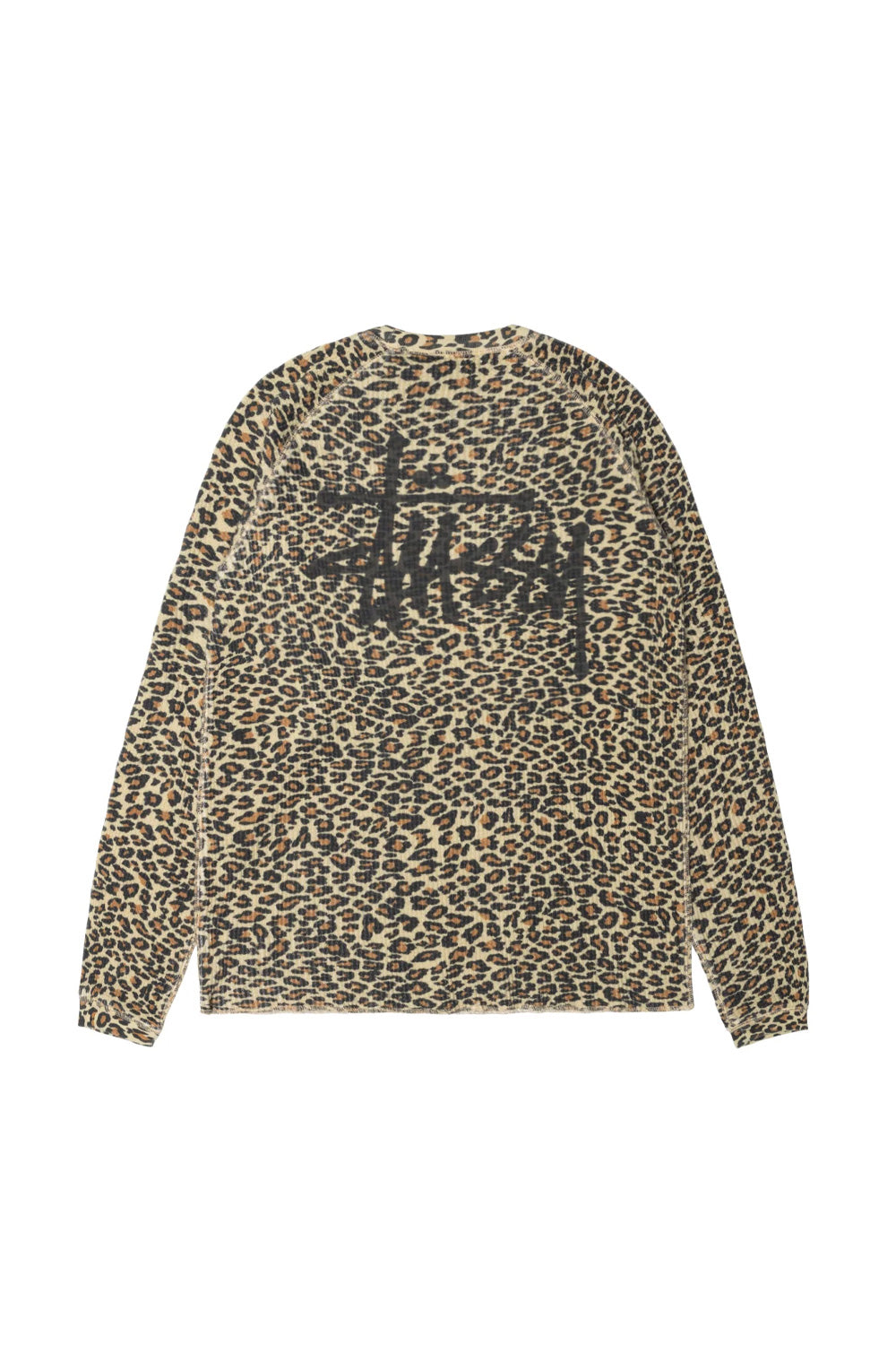 Stussy Raglan Thermal Basic Stock Leopard - BONKERS