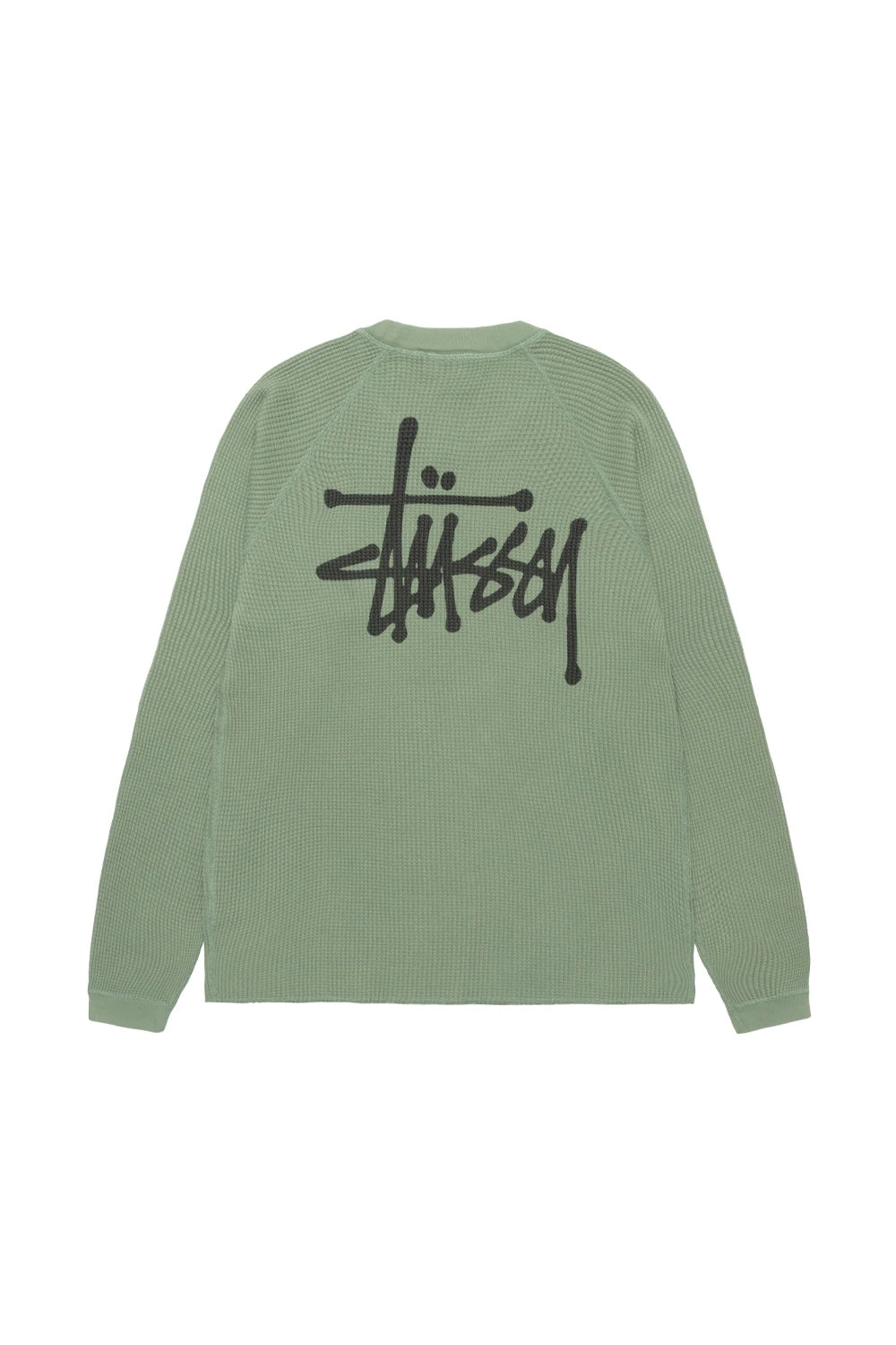 Stussy Raglan Thermal Basic Stock Sage - BONKERS