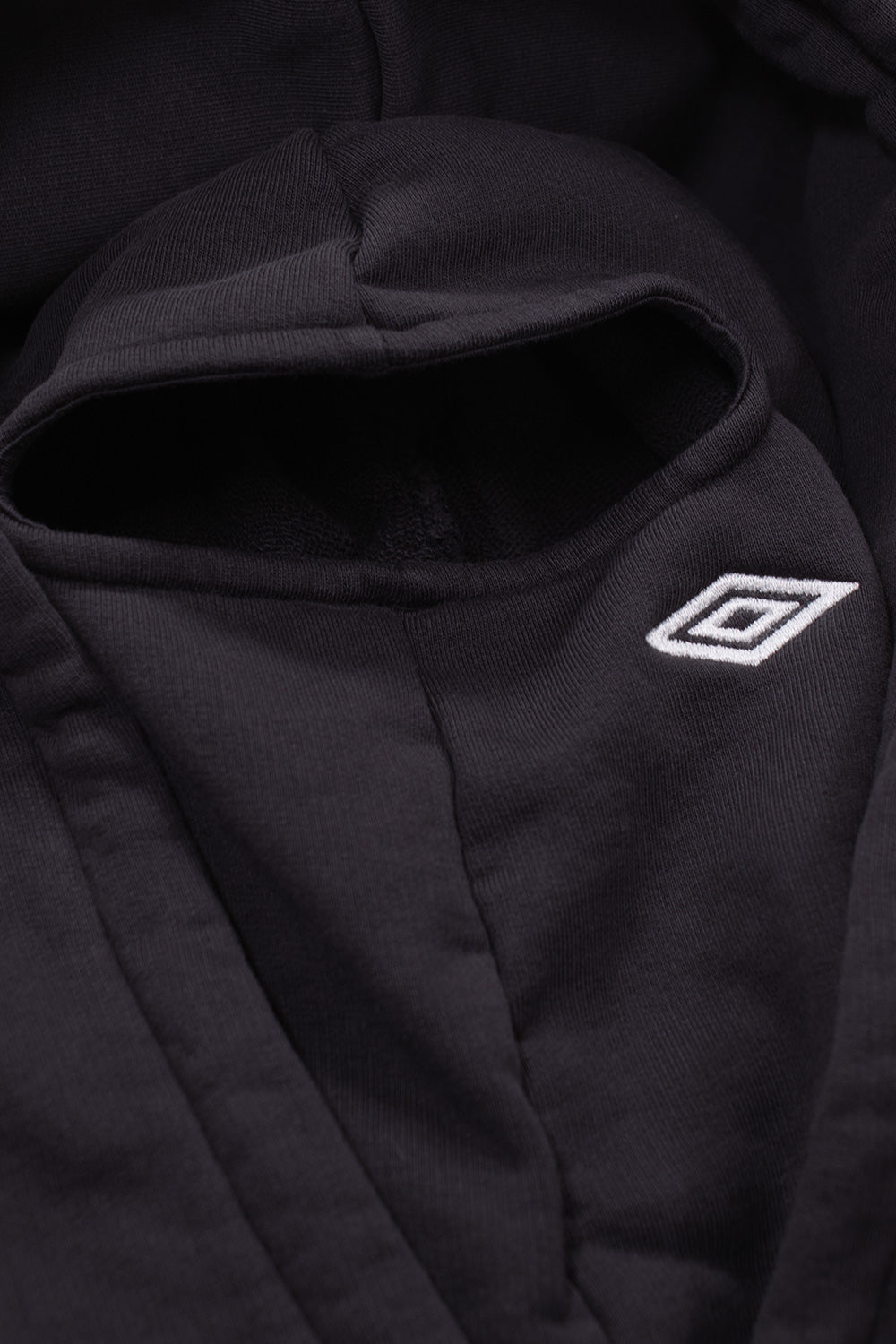 Umbro OG Logo Mask Hoodie Washed Black - BONKERS