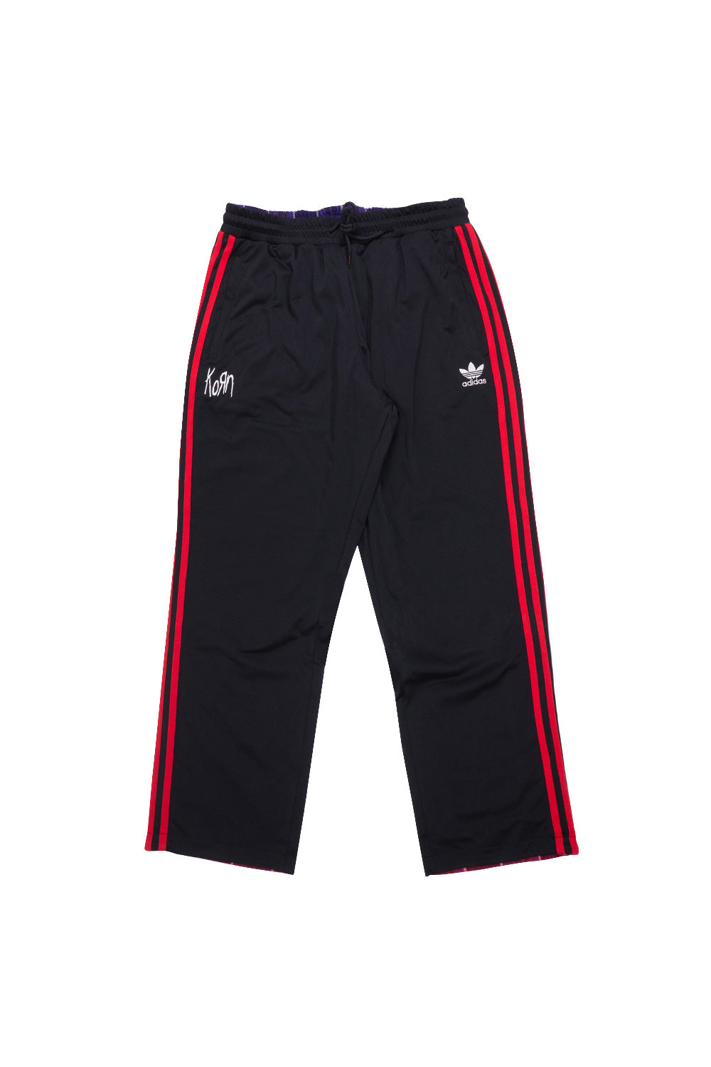 Adidas x Korn Track Pant Black – Schwarze Trainingshose aus der exklusiven Adidas-Korn-Kollaboration mit coolem Logo-Design
