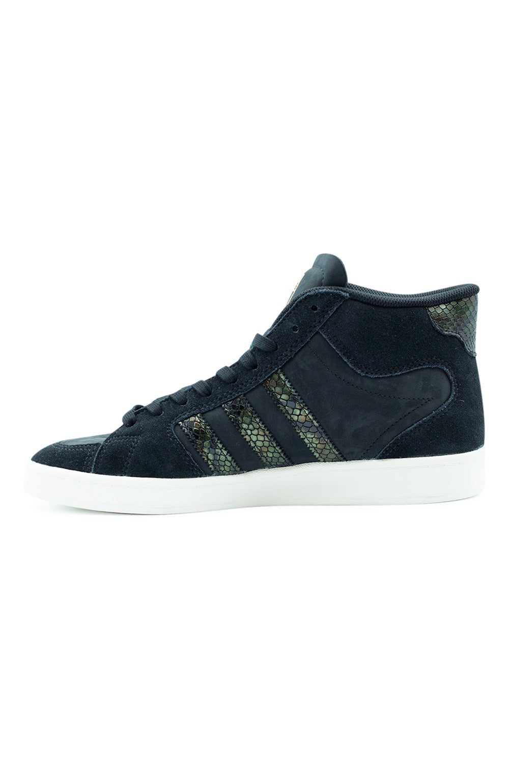 Adidas Skateboarding Superskate Kader Sylla Core Black Supplier Color Off White, premium nubuck construction with snakeskin accents and chalk white sole.