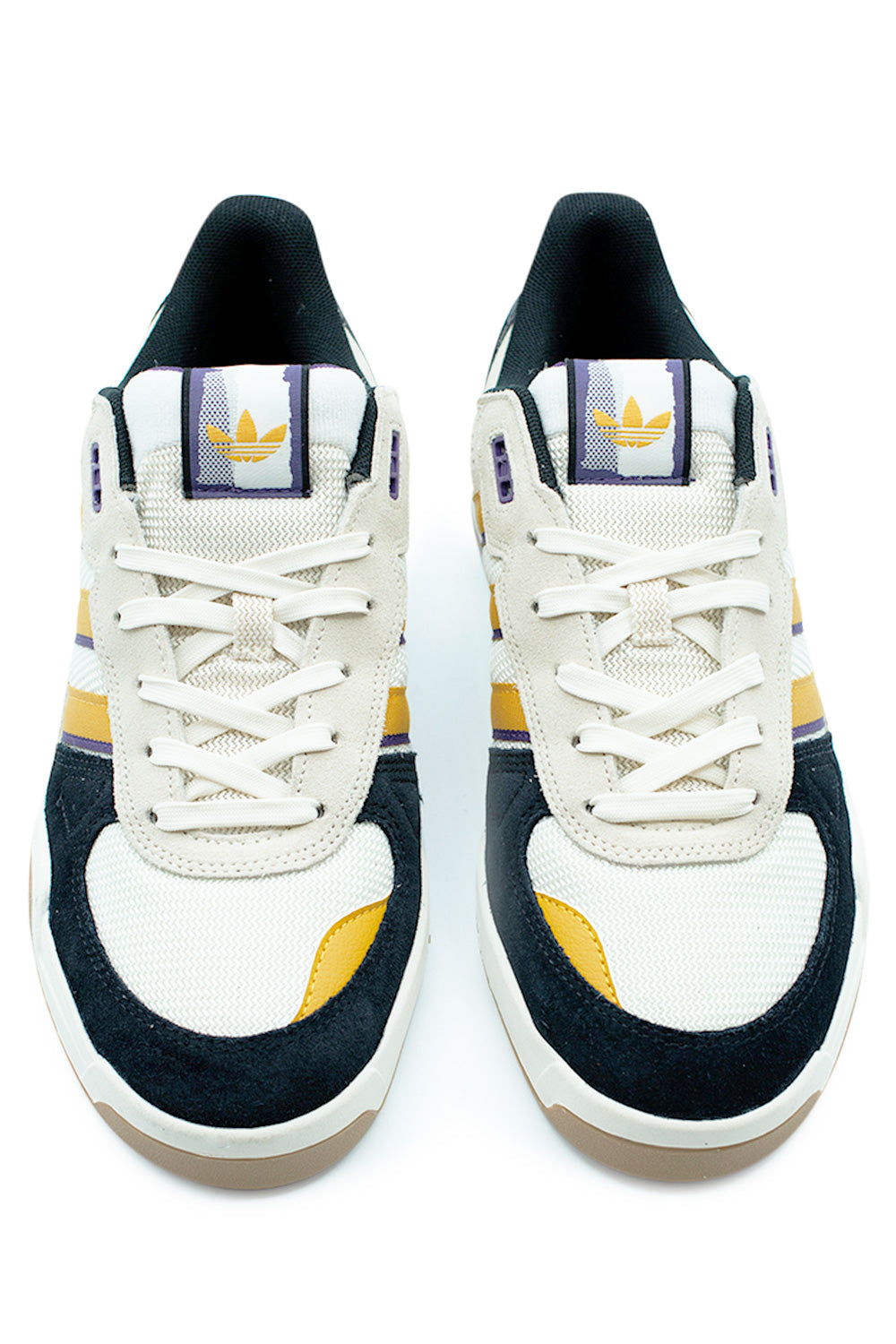Top view of adidas Tekkira Cup HQ5065 showcasing classic lace system, breathable mesh toe box, soft suede eyestay and vintage tennis inspired design with modern Lightmotion cushioning
