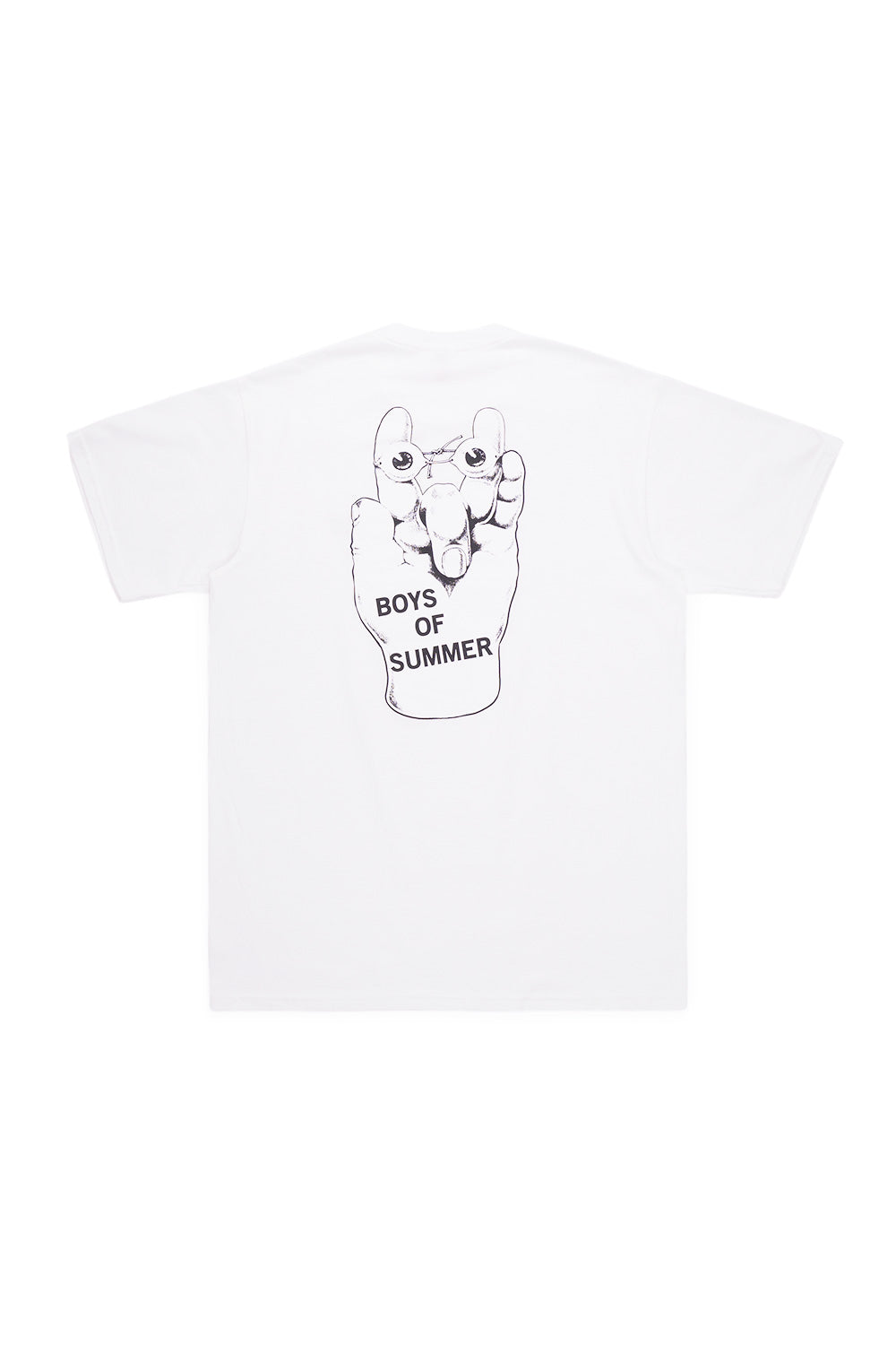 Boys Of Summer Fingers T-Shirt White – Weißes T-Shirt mit auffälligem Fingers-Print für einen frischen, modernen Skater-Look
