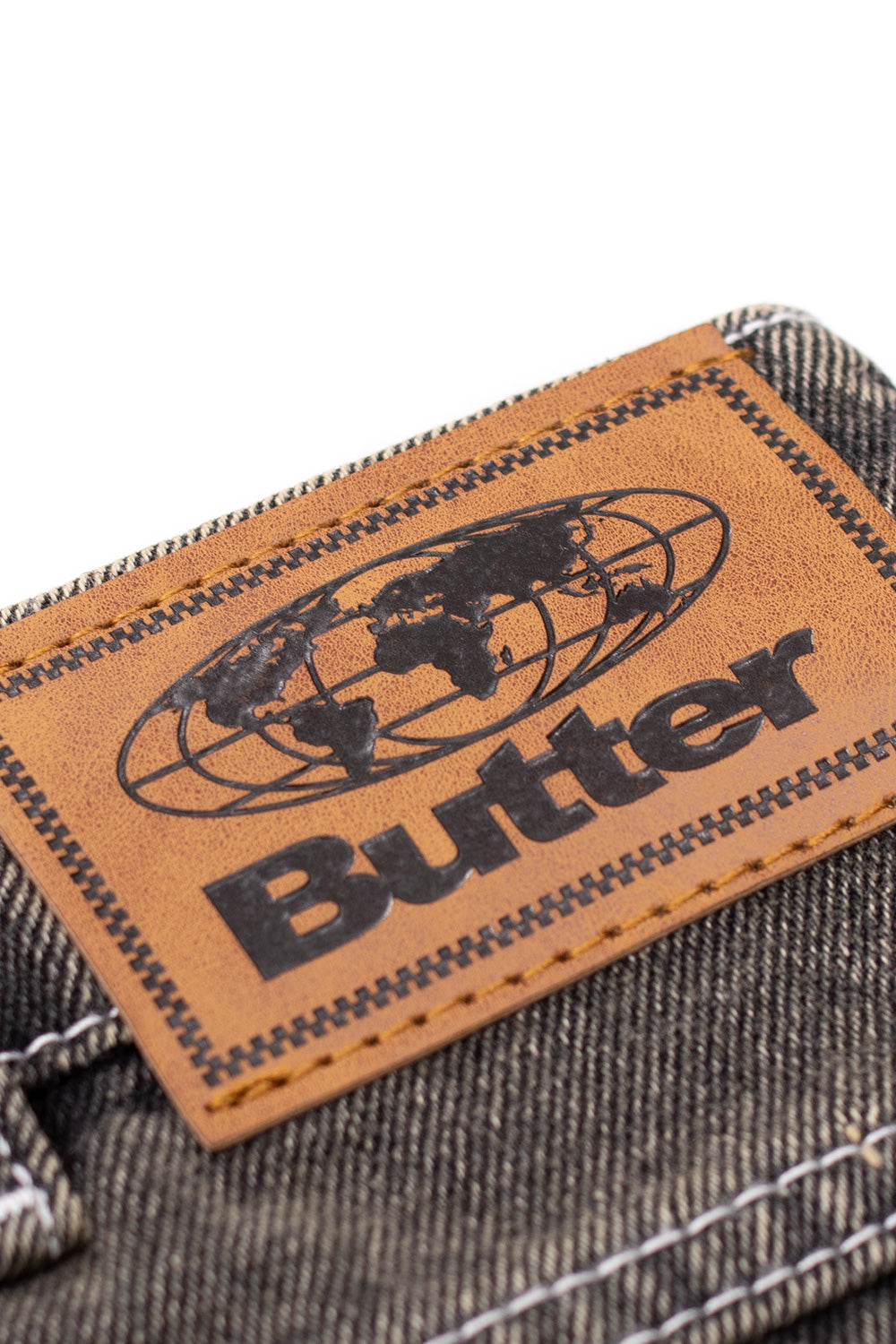Butter Goods Roach Denim Shorts Black Wash - BONKERS