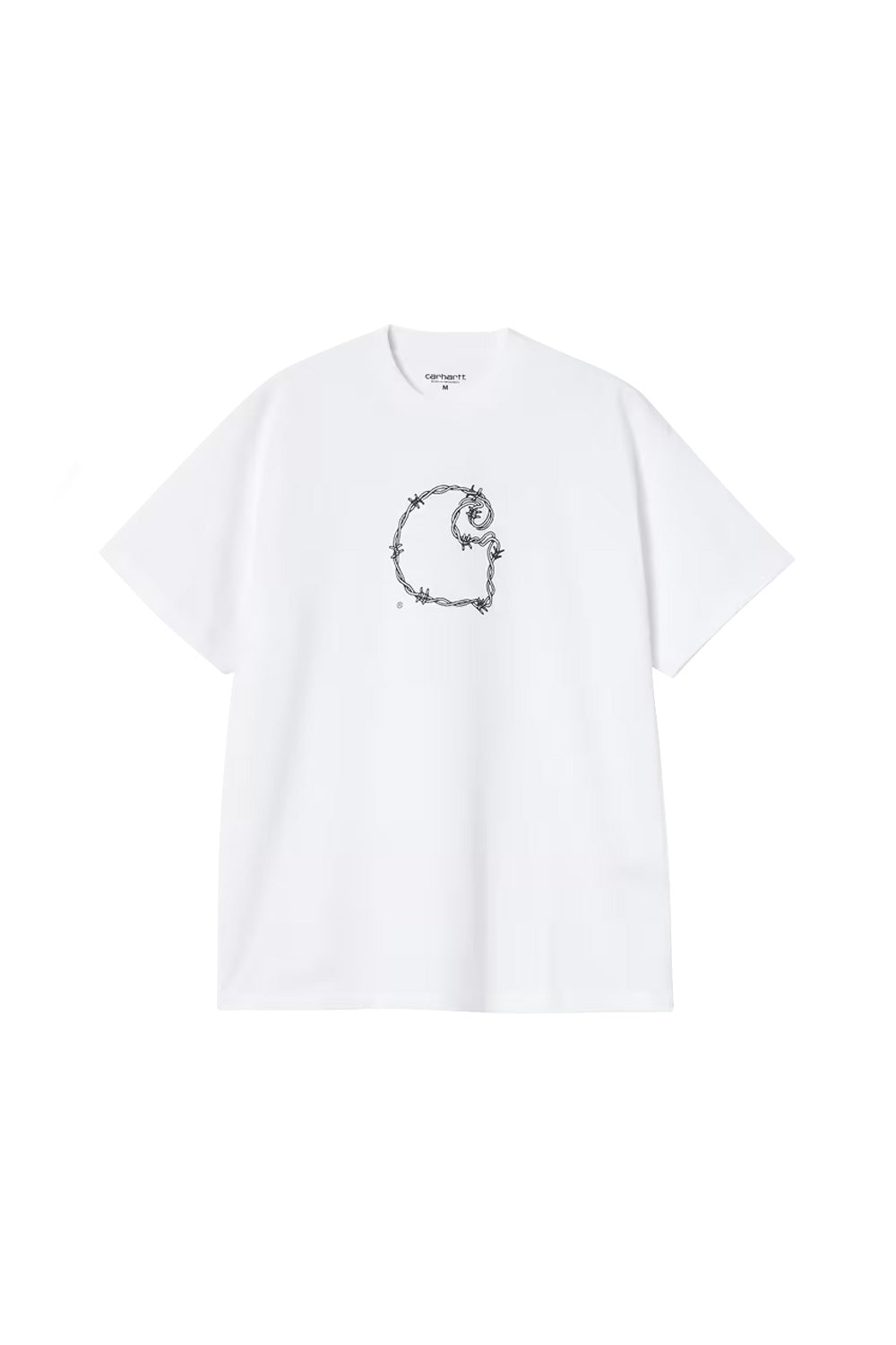 Carhartt WIP Barbwire C T-Shirt White - BONKERS