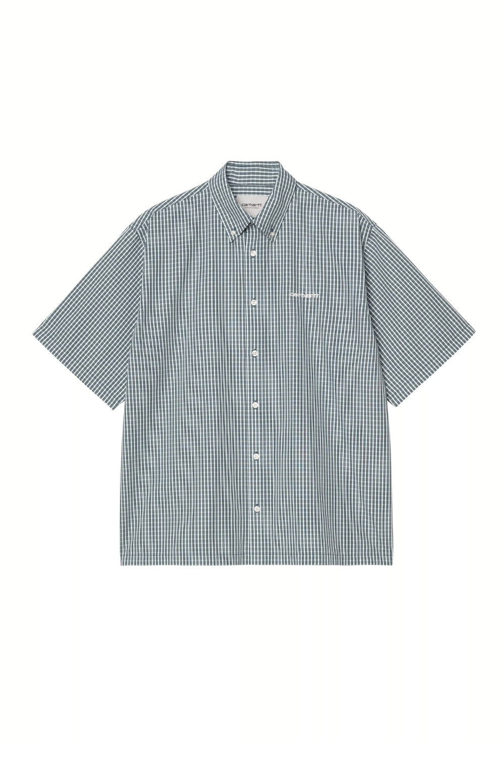 Carhartt WIP S/S Groff Shirt Groff Check / Blue River - BONKERS