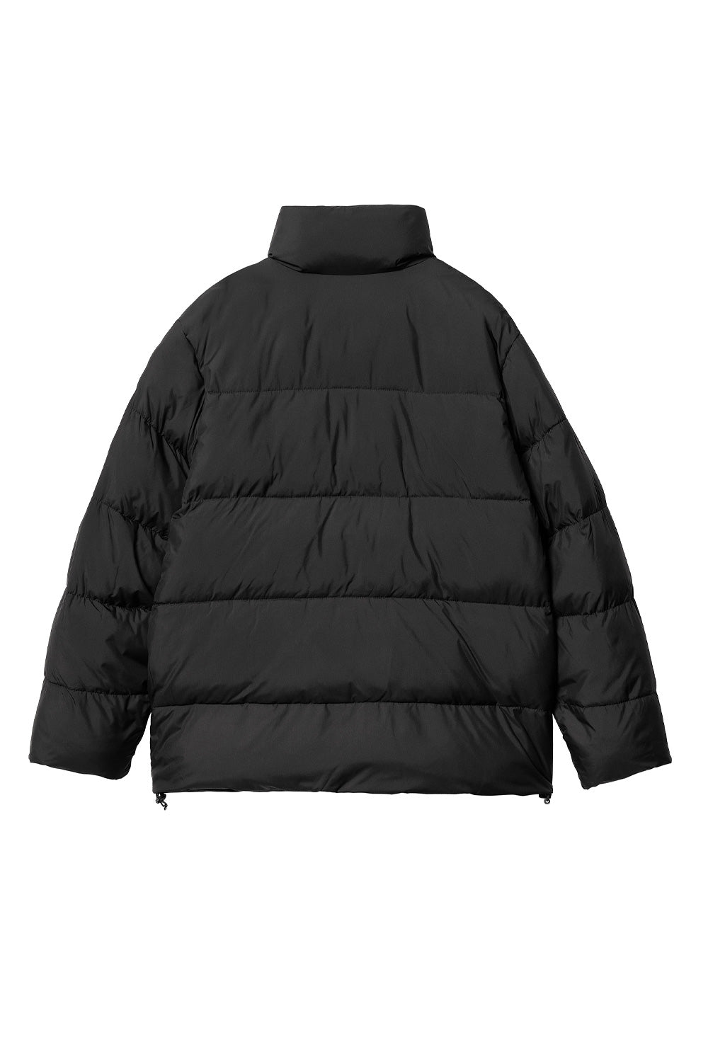 "Rückansicht der Carhartt WIP Springfield Jacket in Black – robustes und wasserabweisendes Material, ideal für den Alltag und Outdoor-Aktivitäten"