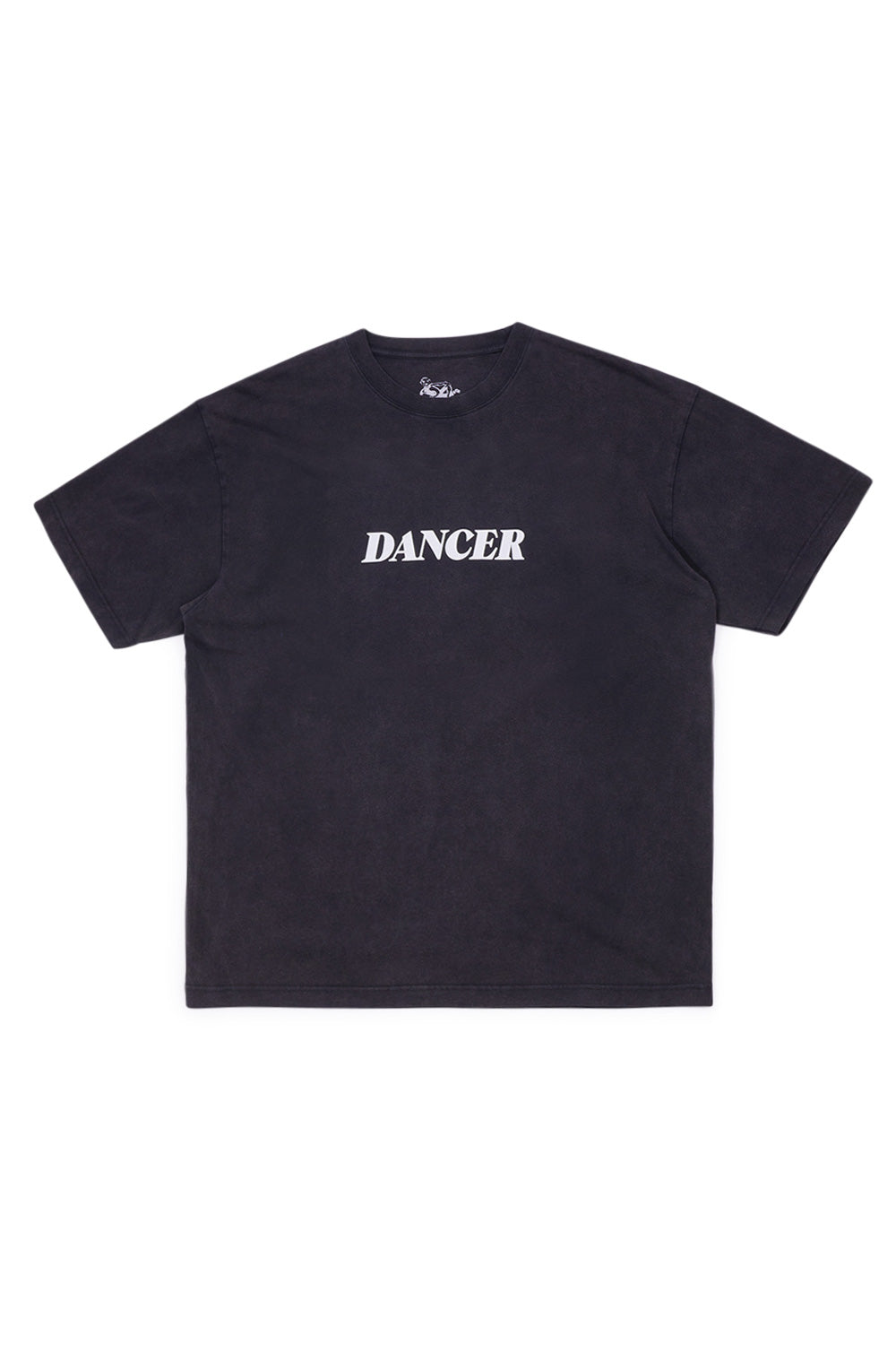 Dancer Italic Logo T-Shirt Black (Pigment Dyed) - BONKERS