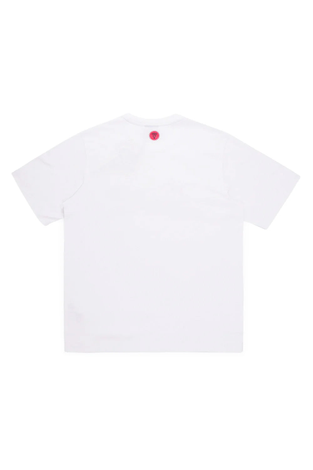 IceCream T-Shirt in Weiß mit Halftone Running Dog Print – Vintage Single Stitch und reguläre Passform für einen entspannten Look.