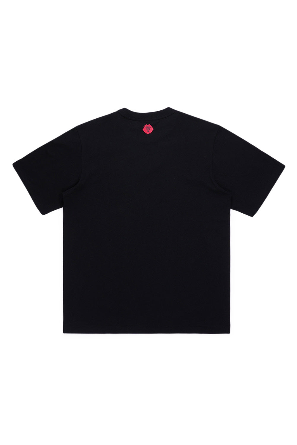 Trendy Ice Cream black tee featuring a unique Running Dog print for casual looks