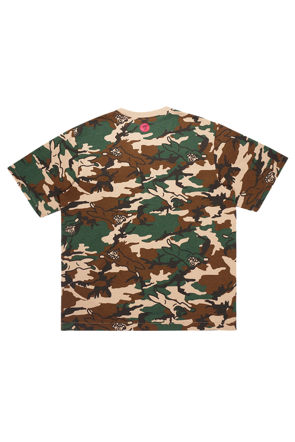 Icecream Woodland Camo T-Shirt – Streetwear-Shirt mit Running Dog Stickerei