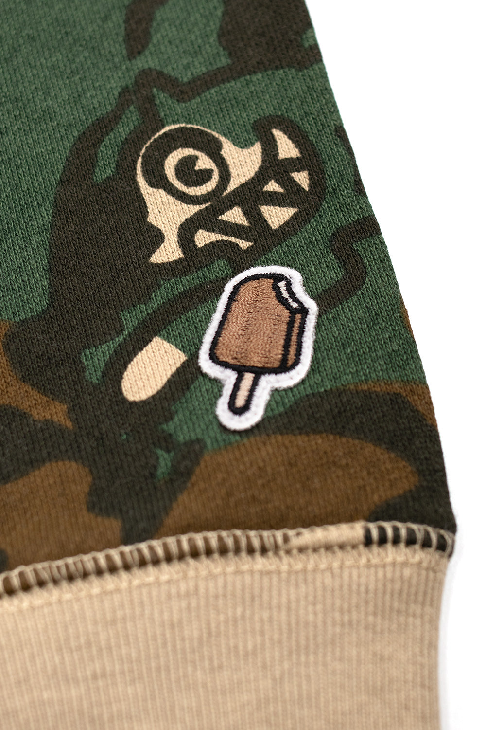 Icecream Running Dog Camo Zip Hoodie – Lässige Kapuzenjacke mit durchgehendem Reißverschluss