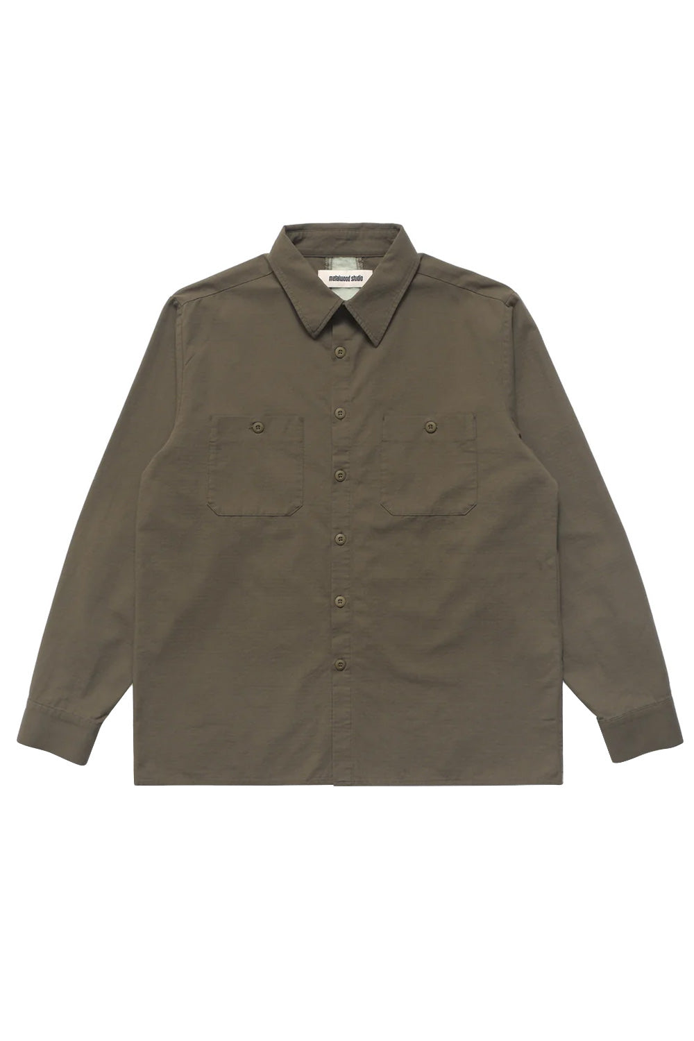 Metalwood Studio Planted Work Shirt Olive - BONKERS