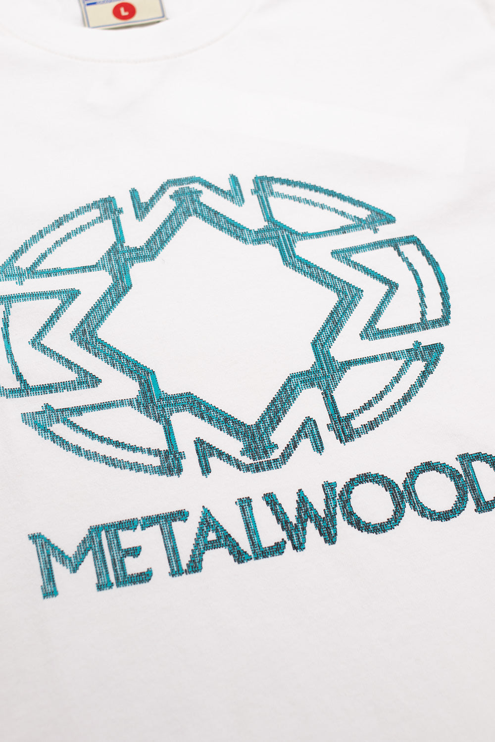 Metalwood Studio Screen Illusion T-Shirt White - BONKERS