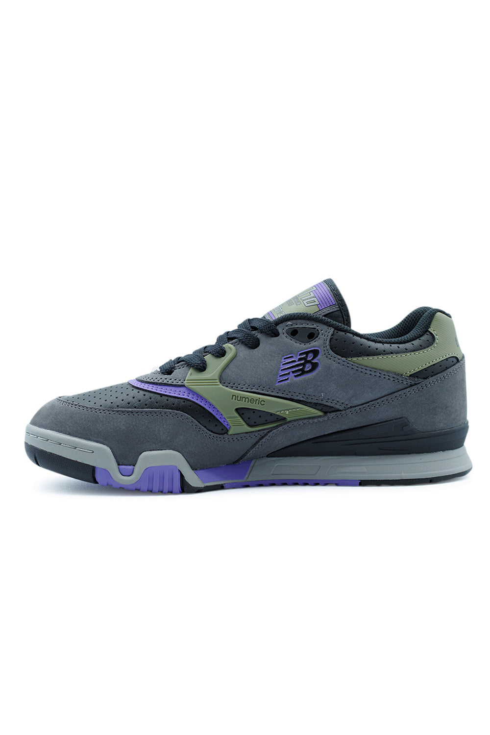 New Balance Numeric 770 Shoe Grey / Olive / Purple - BONKERS