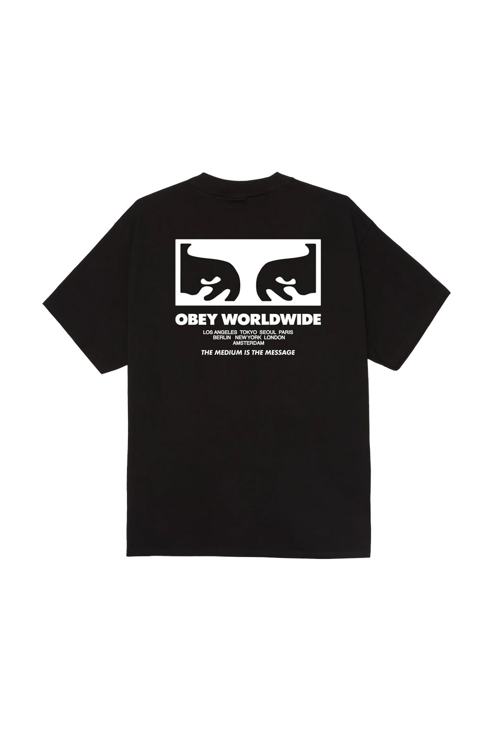 Obey The Medium Is The Massage T-Shirt Black