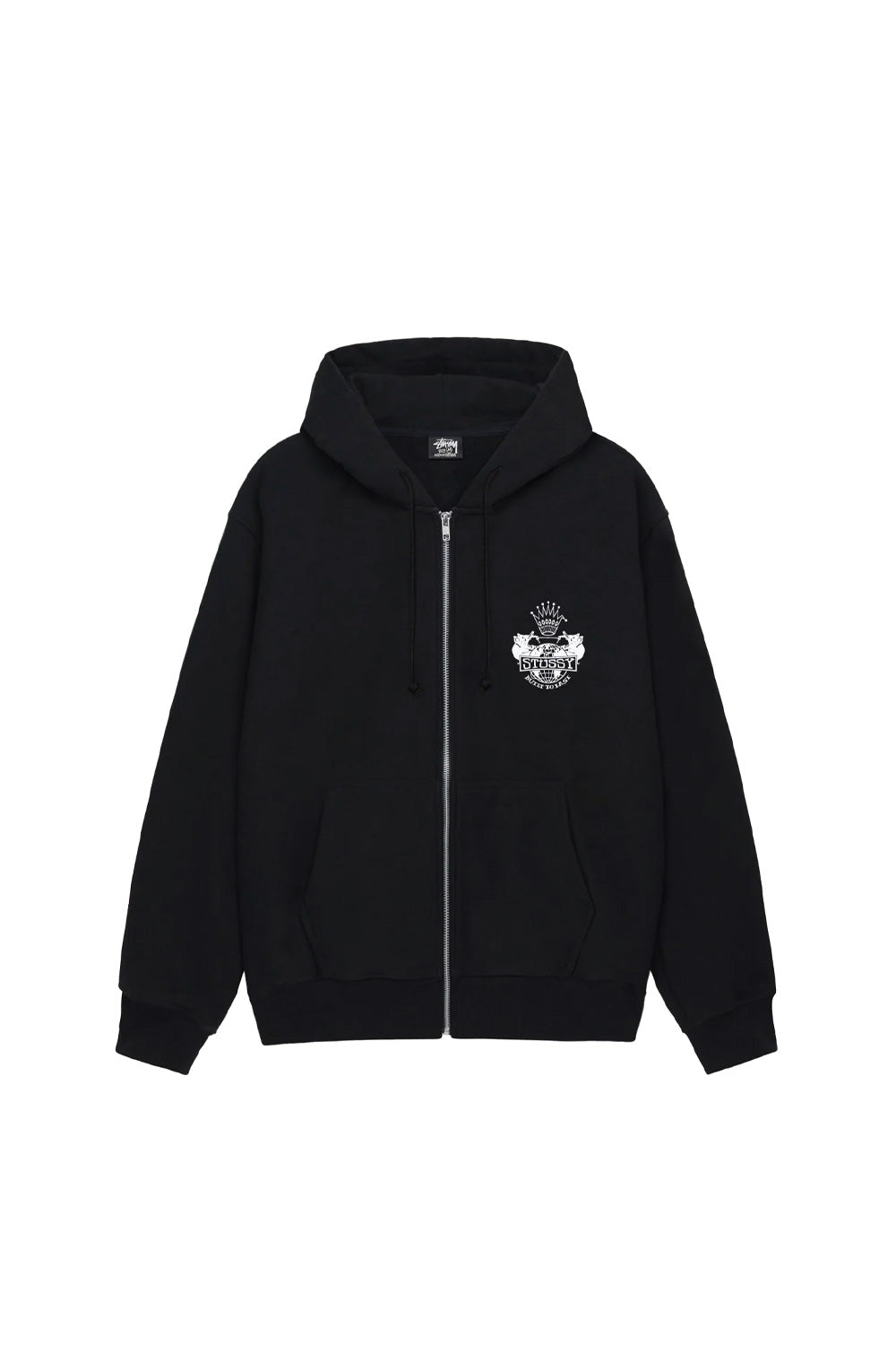 Stussy Built To Last Zip Hood Black - BONKERS