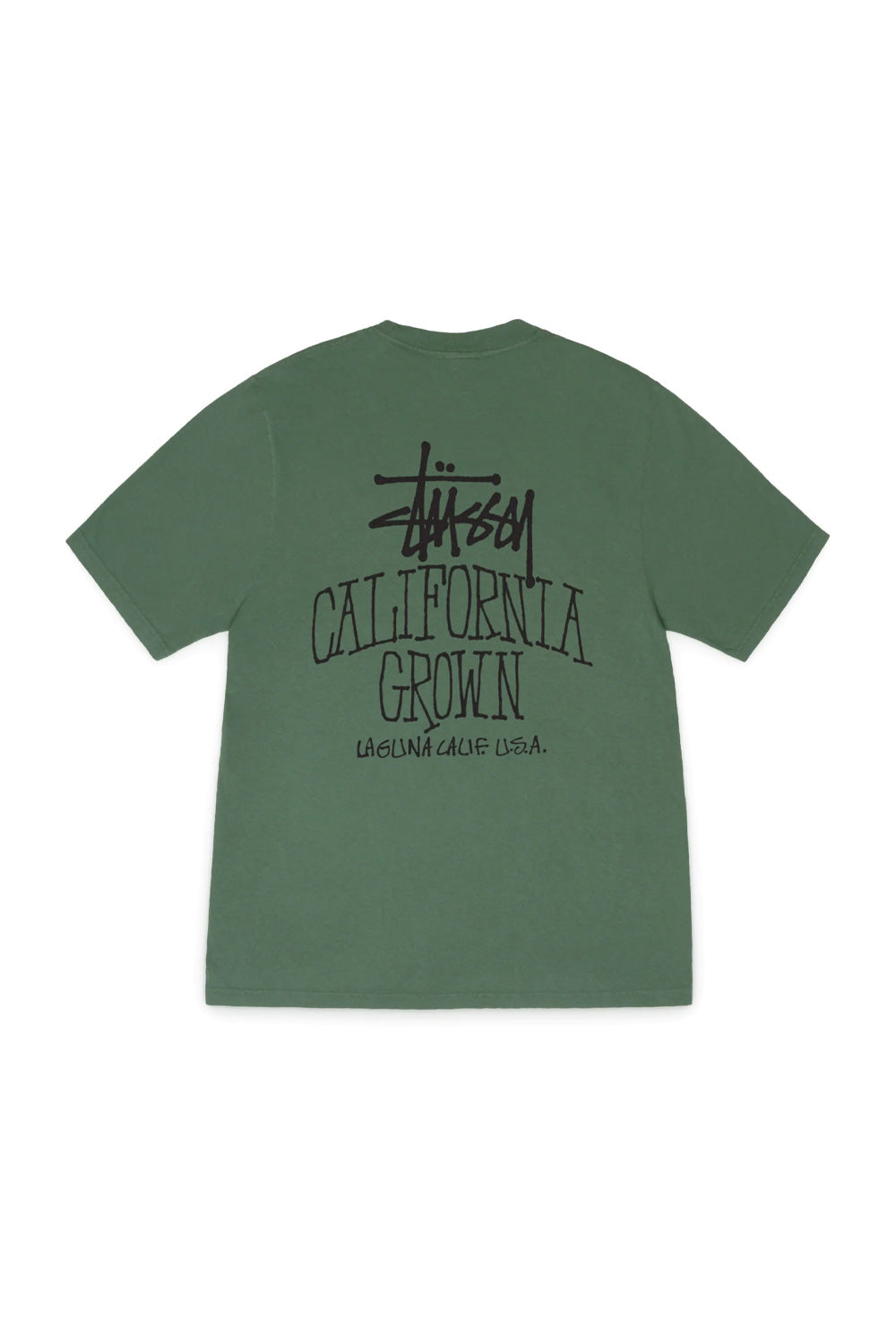 Stüssy Cali Grown Pig. Dyed T-Shirt Pine - BONKERS