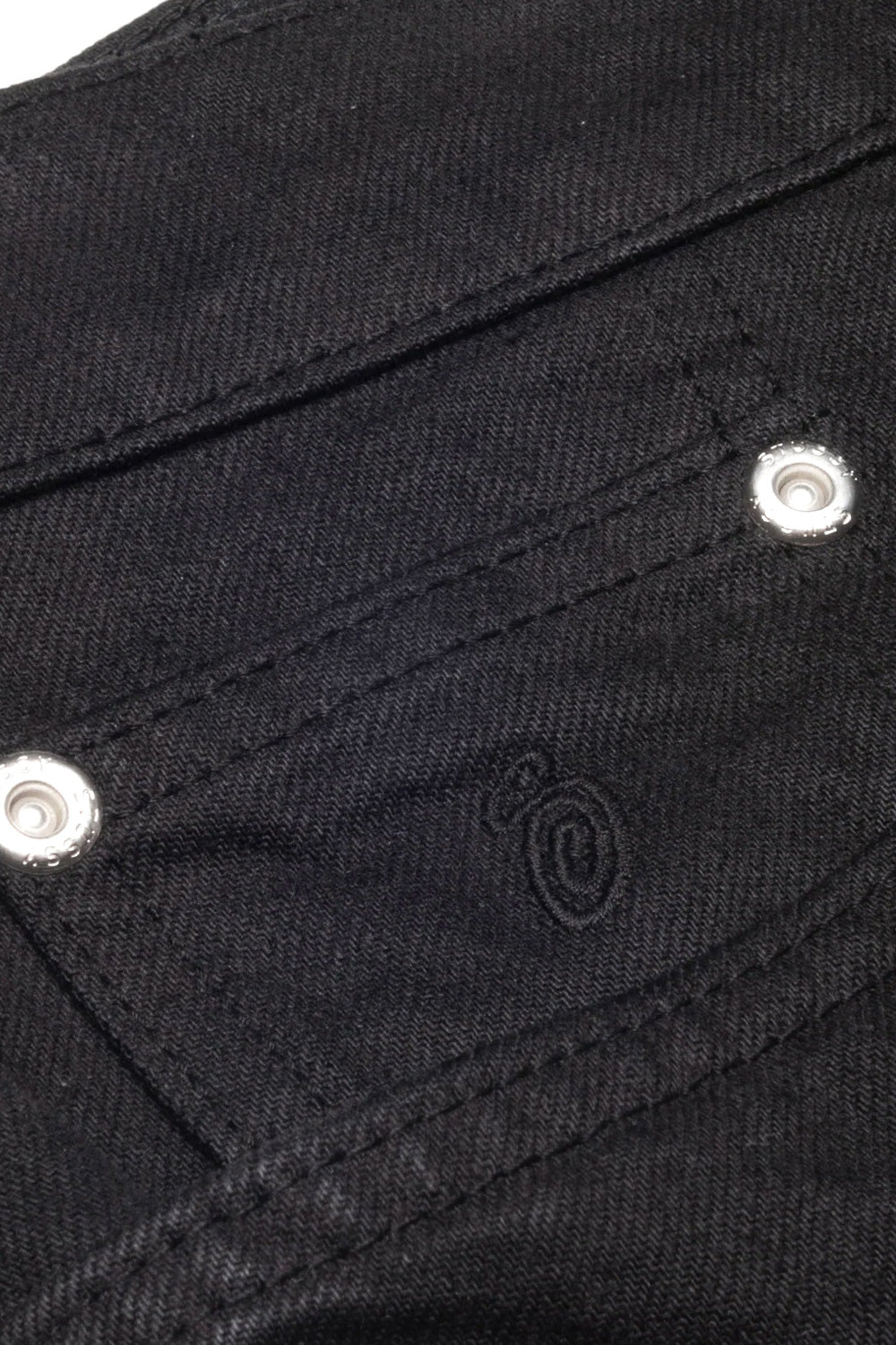 Stussy Washed Canvas Big Ol' Jeans Black - BONKERS